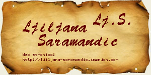 Ljiljana Saramandić vizit kartica